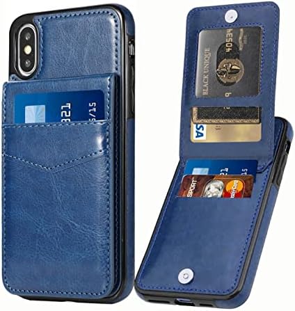 Seabaras deri cüzdan iphone için kılıf X iPhone Xs Cüzdan Kılıf ile kredi kart tutucu iPhone için kılıf X iPhone Xs Durumda