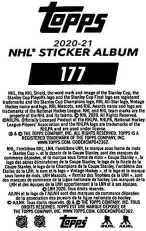2020-21 Topps NHL Etiket 177 Tyler Bertuzzi Detroit Red Wings Hokey Etiket Kartı (Mini, İnce, Soyulabilir Etiket)