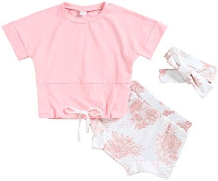 Toddler Kız Giysileri Bohemian Cami Yay Fırfır Çiçek Üstleri + Yama Denim Şort Sevimli Bebek Kız Yaz Kıyafetler Set