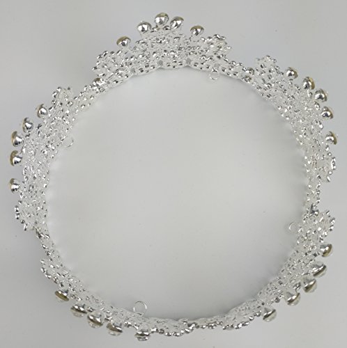 Wııpu Gümüş Tam Yuvarlak Rhinestone Gelin Düğün Tiara Taç (A2014) - Gümüş