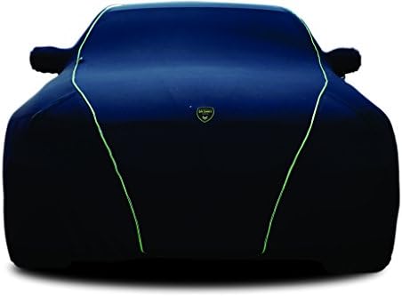 TPH MİCROLİTE Pürüzsüz Kadife Bitmiş Özelleştirilmiş fit Rolls Royce Phantom için Yeşil Borulu Yarı Açık SİYAH Araba Kılıfı