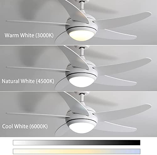 YMLSD avizeler, tavan vantilatörleri ile ışıkları ve uzaktan, tavan vantilatörü ışık, iki yönlü Rotasyon 3 ayarlanabilir hız