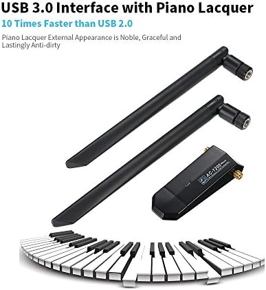 1200 Mbps USB3. 0 Wifi Adaptörü USB Kablosuz Adaptör Daul Band (2.4 G/300 M+5G/867 M) 802.11 ac Çift 5dBi Antenler için Masaüstü