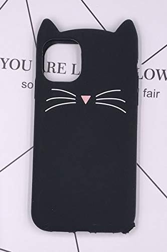 Sevimli Kedi Bıyık Miyav Parti Kedi Kitty Tasarım Sakal Kedi Kulaklar Yumuşak Silikon Kılıf Cilt Apple iPhone 12 Mini 5.4