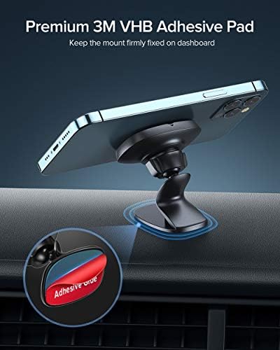 GETIHU Araba için telefon Tutucu, 360° Dashboard Araç Telefonu Dağı, evrensel Manyetik Cep Telefonu Araç Tutucu GPS, iPhone