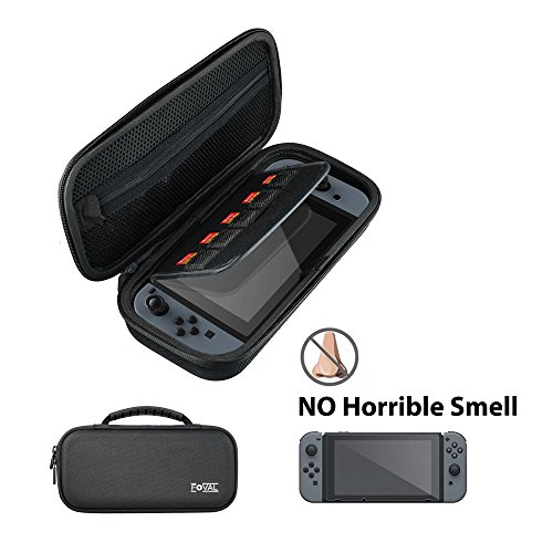 FOVAL Taşıma Çantası için Nintendo Anahtarı - Koruyucu Sert Taşınabilir Seyahat Taşıma çantası Kabuk Kılıfı ile 19 Oyun Kartuşu
