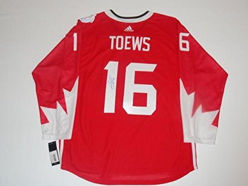 Jonathan Toews, Kanada Dünya Hokey Kupası Forması Lisanslı Jsa Coa İmzalı NHL Formaları İmzaladı