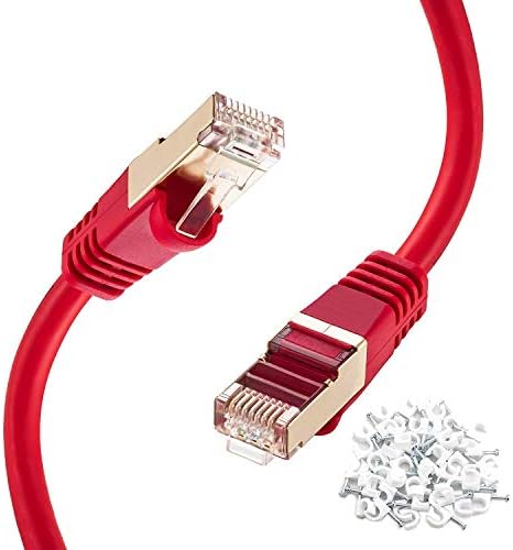Cat 6 Ethernet Kablosu 20 ft, SNANSHİ CAT 6 Korumalı RJ45 FTP Ethernet Kablosu LAN Rj45 Modem, Yönlendirici, Playstation, Xbox