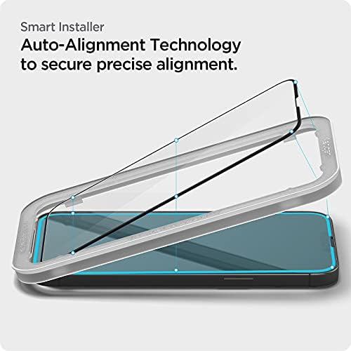 Spigen Temperli Cam Ekran Koruyucu [Glas.tR AlignMaster] iPhone 13 Pro Max için Tasarlandı - Kenardan Kenara Koruma / 2 Paket