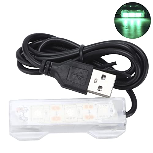 Su bitkileri peyzaj ışık, akvaryum USB ışık kurulumu kolay USB şarj taşınabilir akvaryum için tatlı su balık tankı için(yeşil