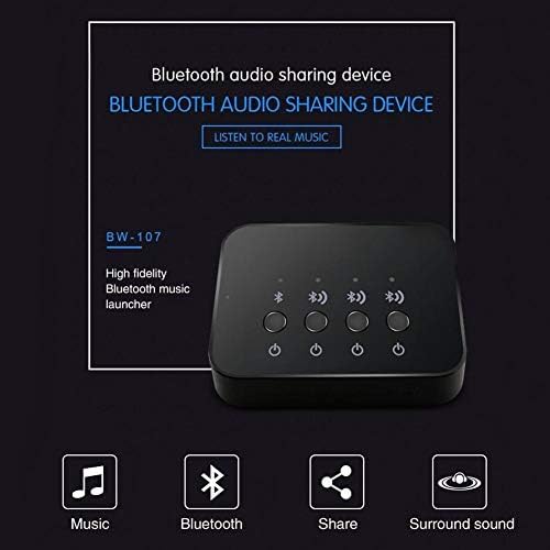 Xndz Audio Splitter, Kablosuz Bluetooth Ses Adaptörü, Evde Film İzlemek için Kablolu Müzik Dinlemek için Birlikte Oyun Oynamak