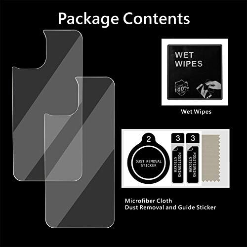 Conleke [2-Pack] iPhone 13 Pro Max için Arka Ekran Koruyucu, Arka Temperli Cam [3D Dokunmatik] Temper Cam Filmi Anti-Parmak