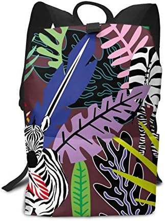 Paket Sırt Çantaları Spor İpli Çanta Vahşi Hayvan Zebra Ormanda Rahat Kadın Erkek Paket Çanta Çuval Şık Hafif Sevimli Yoga