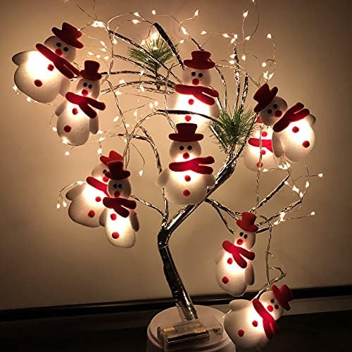 SYCOOVEN Noel kardan adam / geyik / Noel Baba dize ışıkları-LED su geçirmez ışık dize ışıkları, Noel süslemeleri için kısa