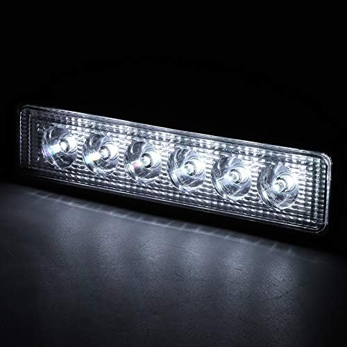 Çalışma ışığı, LED ışık çubuğu DC 12 V 18 W 800LM çalışma ışığı 6LED sis lambası Bar için motosiklet Off-Road araç kamyon için