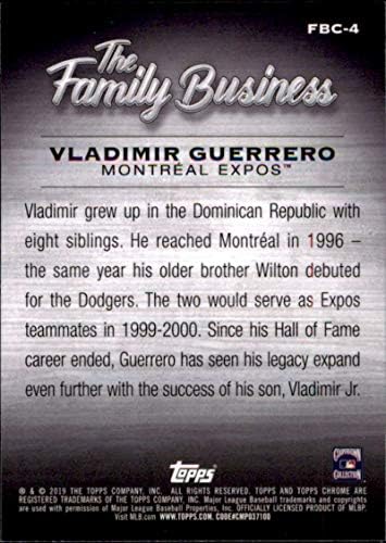 2019 Topps Güncelleme Krom Aile Şirketi FBC-4 Vladimir Guerrero Montréal Expos Beyzbol Kartı