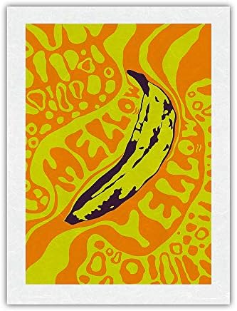 Yumuşak Sarı-Muz-Martin Jacobs tarafından Vintage Psychedelic Pop Art c. 1967-Premium Unryu Pirinç Kağıdı Sanat Baskısı 18