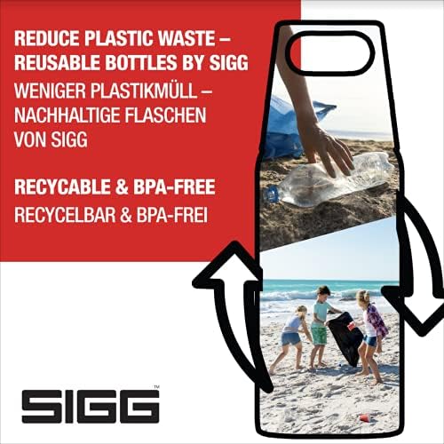 SIGG Kıds VIVA ONE Su Şişesi (0.5 L), Sızdırmaz Kapaklı ve Renkli Tasarımlı, Şeffaf ve Sert Polipropilenden Yapılmış BPA İçermeyen