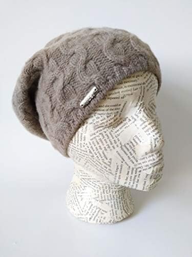 Frost Şapkalar Kadınlar için Lüks Trendy Kaşmir Hımbıl Şapka Kablo Beanie CSH-735