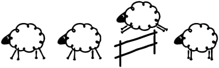 Duvar Sticker-Atlama Koyunlar Yatak Odası Fikir-Duvar Çıkartması Rüya-Kreş Çocuk Odası Duvar Çıkartmaları Dekor-Çıkarılabilir