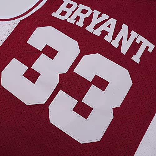Aukımı Mens 33 Bryant Basketbol Forması Dikişli Retro Formalar
