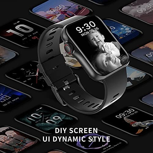 Erkekler / Kadınlar için SmartWatch Bluetooth Çağrılı 1.6 Dokunmatik Ekranlı Saat Spor Fitness takip chazı Smartwatch IP67