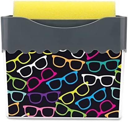 Gözlük Pop-Art Desen bulaşık sabunluk Yıkama Sıvı Pompası ile Sünger Tutucu Temizleme Araçları saklama kutusu