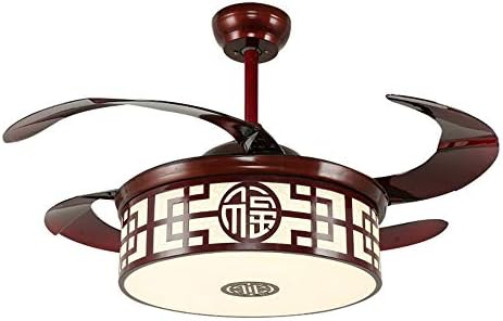 wvo Çin tavan fanı ışık, ferforje akrilik, 72 W Tri-Ton ışık, uzaktan Kumanda ayarlanabilir, ev için uygun, otel, Restoran,