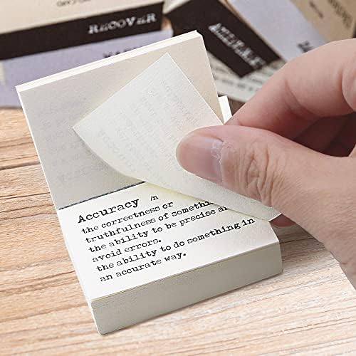 Bercoor 800 Pcs Vintage Tiny Sözlük Dekoratif kraft el işi kağıdı Mini Sözlük için Scrapbooking Kolaj Bullet Dergiler Planlayıcısı