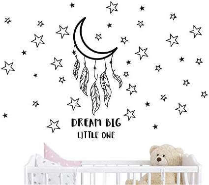 JOYRESIDE Rüya Büyük Küçük Bir Gece Uyku Duvar Çıkartması Vinil Sticker Yıldız Dekor Iyi Geceler Sticker Kreş Çocuk Babys Odası