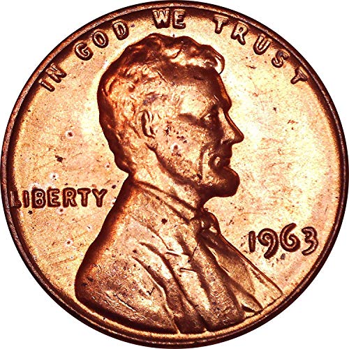 1963 Lincoln Memorial Cent 1C Parlak Çevrilmemiş