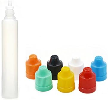 AngelaKerry 5/10/20 pcs 30 ml Plastik Unicorn İpucu Şişe Damlalık ile Çocuk Geçirmez Kapaklar LDPE (7 pcs 30 ml,Mix Renk ile