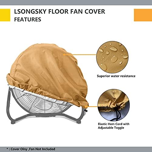 LSongSKY Endüstriyel Fan Kapağı,su geçirmez ve Toz Geçirmez Kapak için uygun 18 20 Yüksek Hızlı Elektrikli Endüstriyel ve Ev