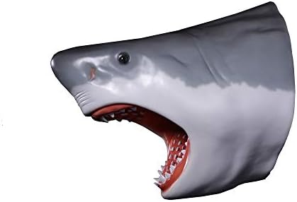 Denizcilik Tropikal İthalatı XL Büyük Beyaz Köpekbalığı Kafası Duvara Montaj Trophy Heykel