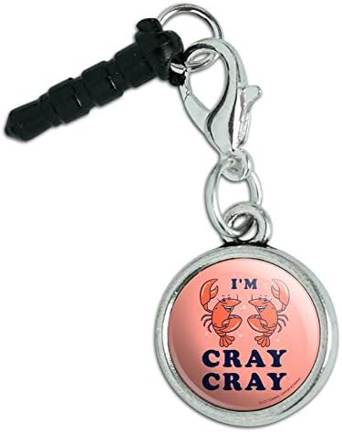 Ben Cray Cray çılgın kerevit komik mizah cep telefonu kulaklık jakı çekicilik iPhone iPod Galaxy uyuyor