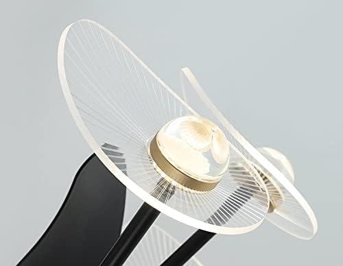 Tavan fanı ışıkları,modern lüks Fan ışıkları, 6/8 kafa LED tavan fanı ışıkları, uzaktan kumanda ile, 72 W, dim ve rüzgar hızı,
