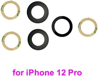 Apple iPhone 12 Pro Siyah için PHONSUN Arka Kamera Lens Camı Değiştirme (Bir Set)