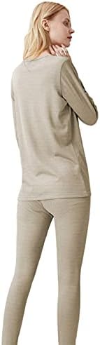 NANSONG kadın Anti-Radyasyon Uzun İç Çamaşırı Seti, 5G İletişim İzleme Odası EMF Kalkanı %100 Gümüş Elyaf İç Çamaşırı (Renk: