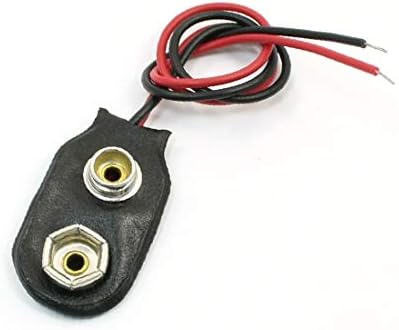 X-DREE 2-Wire Kablo Konektörü 1x9 V Düğme Pil Tutucu Kılıf (Connettore başına cavo bir 2 fili 1 x Custodia porta batterie bir