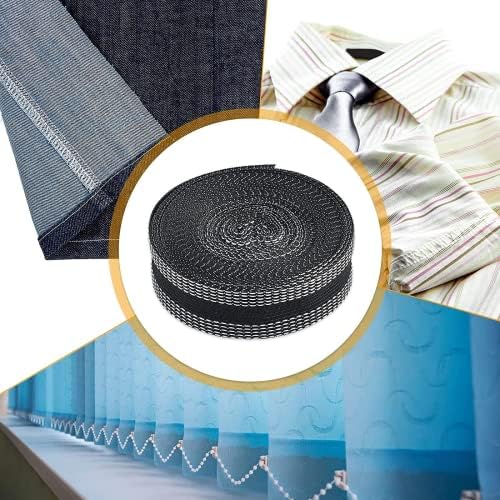4 Paket Hem Bant Kumaş Eritme Demir-on Yapıştırıcı Hemming Bant Dikiş Giyim Bant için Giysi Pantolon (siyah + beyaz+mavi+gri)