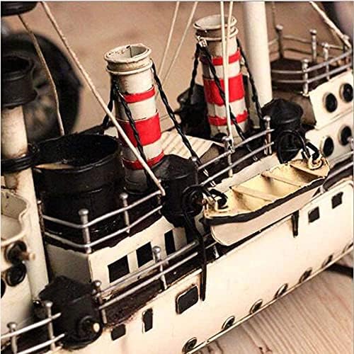SJY Ev Dekor Alman Metal Modeli Yelkenli Gemiler Offshore Askeri Model Gemi Modeli Vintage Pencere Sanat ve El Sanatları (L