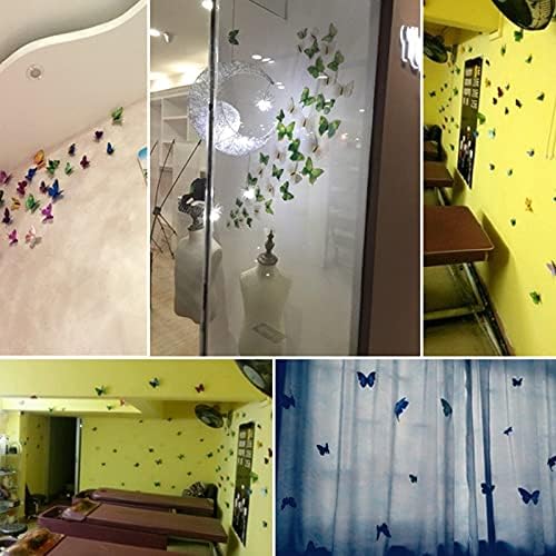 60 pcs 3D Kelebek duvar çıkartmaları - Kelebekler Dekor için Duvar Çıkarılabilir duvar çıkartmaları Ev Dekorasyon Çocuk Odası