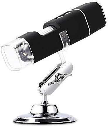 Dijital mikroskop, el taşınabilir Mini WiFi USB mikroskop kamera ile 8 LED ışıkları, Büyütme: 50X-1000X, iPhone, iPad, Android,