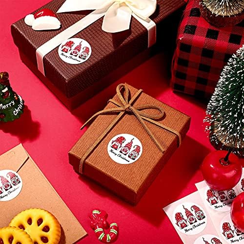 200 Parça Noel Cüceler Çıkartmalar Kendinden Yapışkanlı Cüceler Etiket Çıkartmaları Noel Zarf Mühürler için Noel Okul Ev Ofis