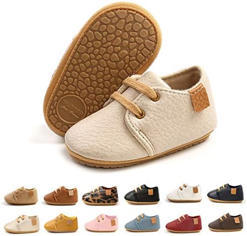 BEBARFER Toddler Bebek Erkek Kız Ayakkabı Bebek Moccasins Kaymaz Taban Yenidoğan Oxford Loafer'lar Sneakers Düğün Üniforma