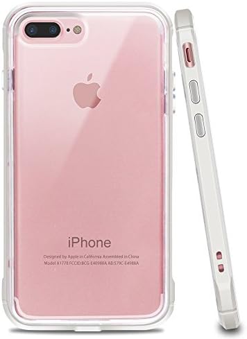 ıPhone 7 Artı Durumda, iPhone 8 Artı Durumda, LOEV [Yükseltilmiş Dudak Tasarımı] [Kristal Berraklığında] Anti-Scratch ve Şok