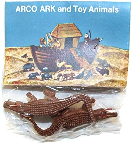 ARCO Nuh'un Gemisi Timsahlar / Timsahlar Kart NOS Plastik Oyuncaklar
