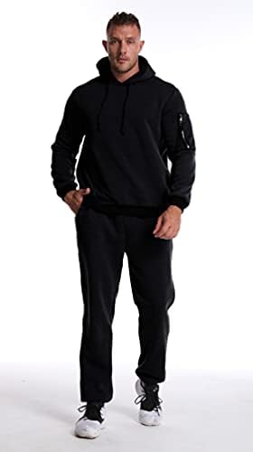 Insenver erkek Eşofman 2 Parça Camo Sweatsuits Erkekler için Rahat Hoodie Spor Koşu Takım Elbise Setleri