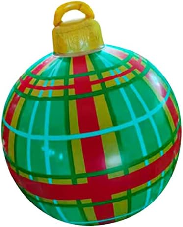 Zdj Büyük Dekoratif Top Noel Süsler Noel Topu Açık Eğlenceli Tatil Atmosfer PVC Şişme Oyuncak El Sanatları Ev Noel Şenlikli