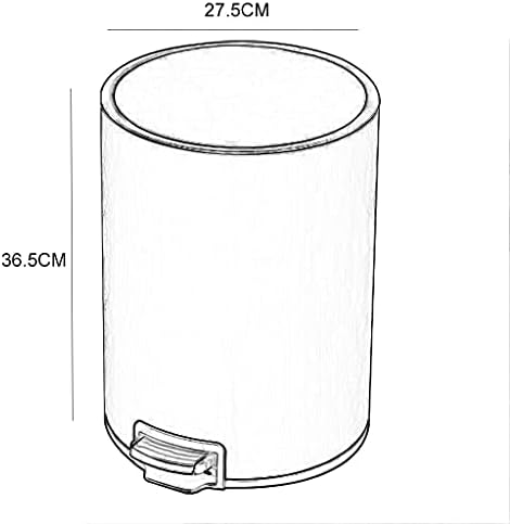 MKJLSD Çöp Kutuları, Plastik İç Kovalı Pedallı Çöp Kutusu/27.5Cnx36. 5Cm